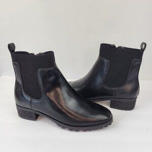 Taryn By Taryn Rose Faks Chelsea Boots Black Size 8 NWOT